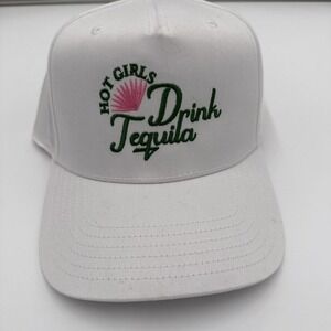Hot Girls Drink Tequila White Baseball Hat